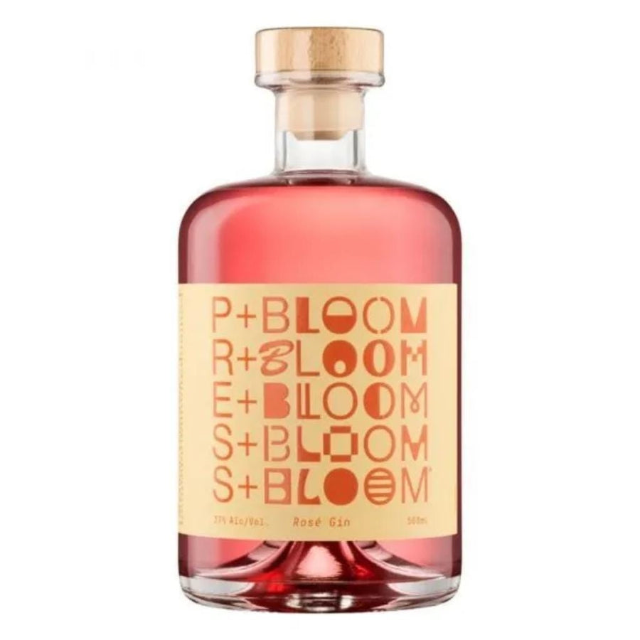 VICKERS PRESS AND BLOOM ROSE GIN 37.5% 500ML