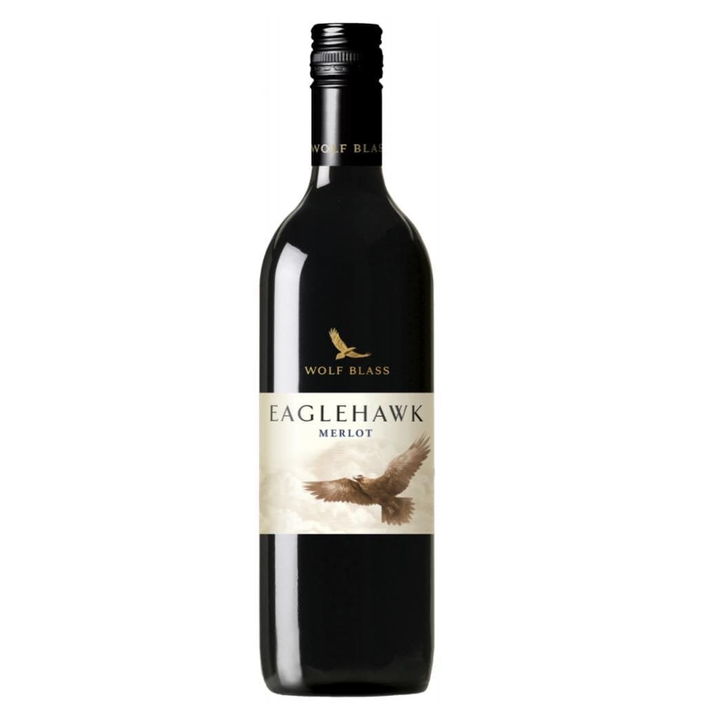 WOLF BLASS EAGLEHAWK MERLOT 13.5% 750ML