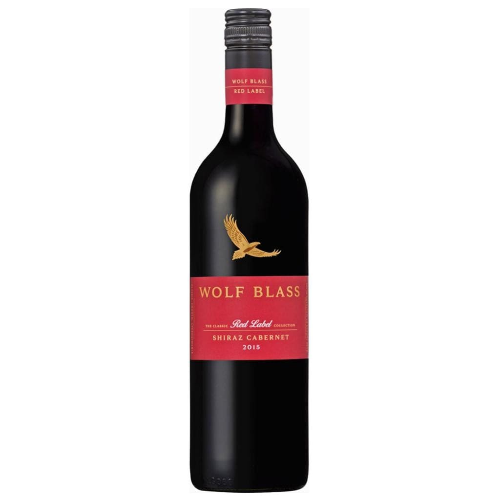 WOLF BLASS RED LABEL SHIRAZ CABERNET 6PACK 13.5% 750ML