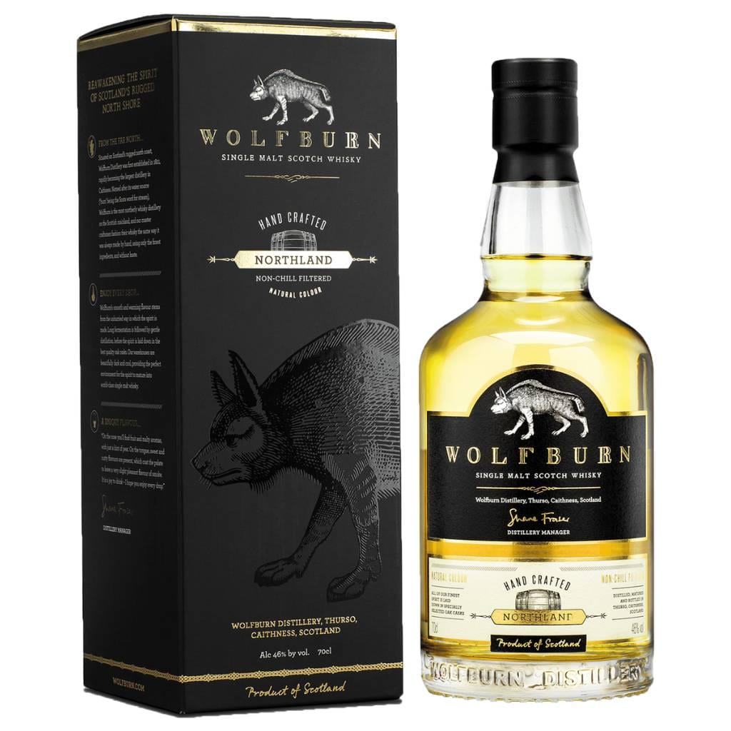 WOLFBURN NORTHLAND SINGLE MALT SCOTCH WHISKY 46% 700ML