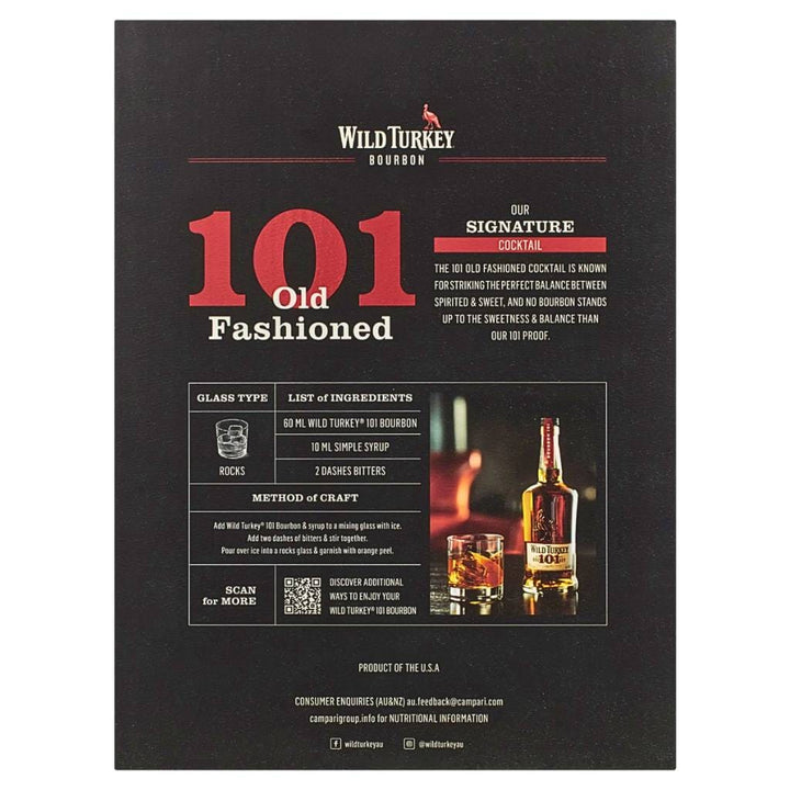 Personalised Wild Turkey 101 Bourbon Whiskey Gift Box 50.5% 700ml