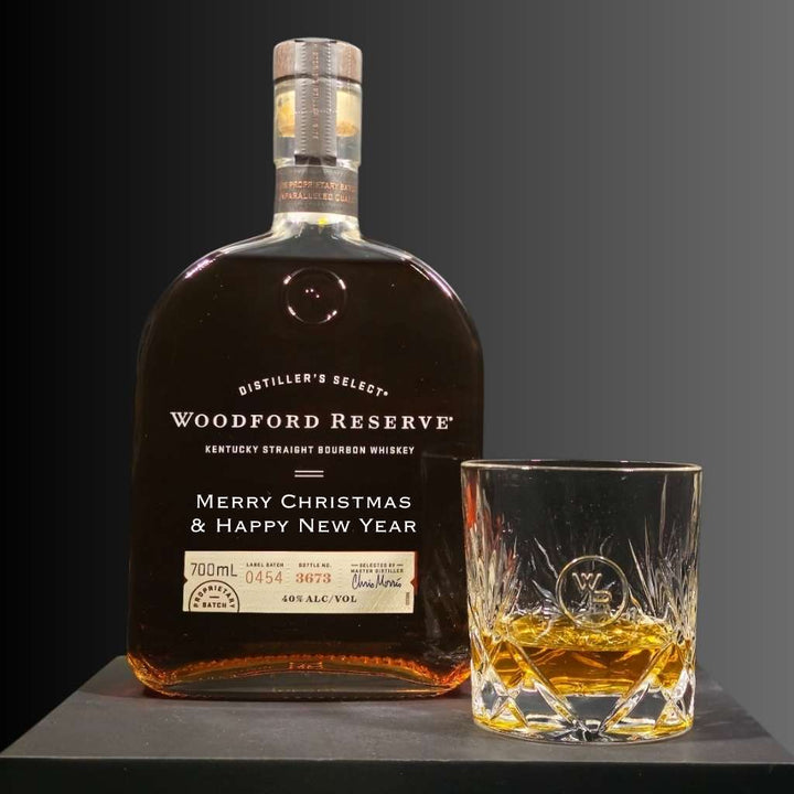 Christmas Edition Woodford Reserve Whiskey Gift Pack With 1 Original Glass 40% 700ml