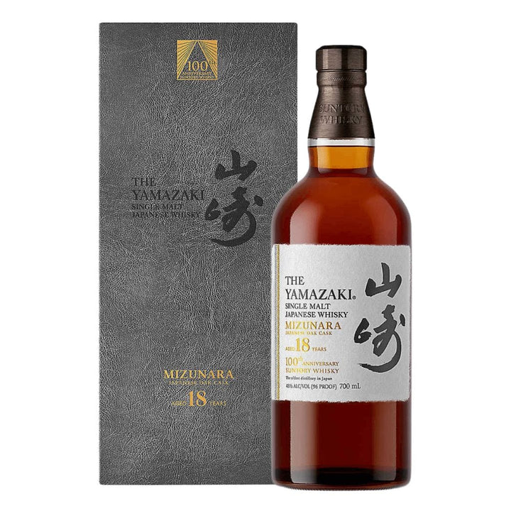 YAMAZAKI 18 YEAR OLD MIZUNARA SINGLE MALT 100TH ANNIVERSARY EDITION 48% 700ML