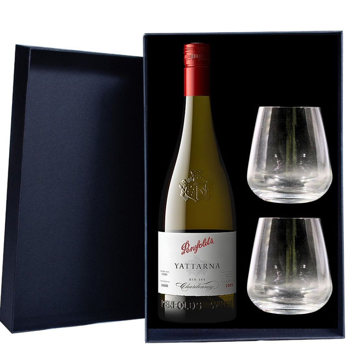 Penfolds Yattarna Chardonnay Gift Hamper -  Includes 2 Premium Wine Glass
