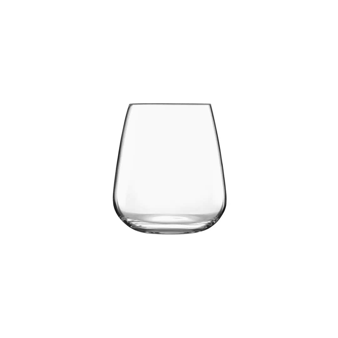 Luigi Bormioli Stemless Italian Crystal Wine Glasses 450ml in a Presentation Box - 2 Pack