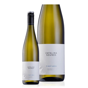 Personalised Catalina Sounds Pinot Gris Gift Hamper includes 2 Premium Wine Glass