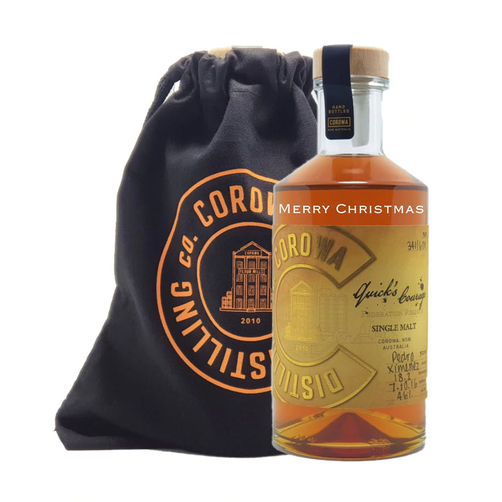 Personalised Corowa Quicks Courage Single Malt 46% 500ml