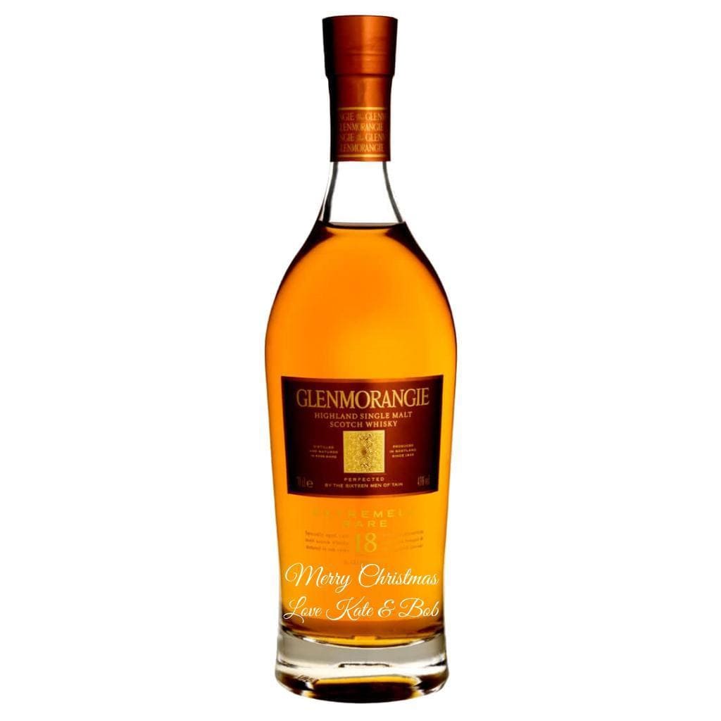 Personalised Glenmorangie 18 Year Old Single Malt Scotch