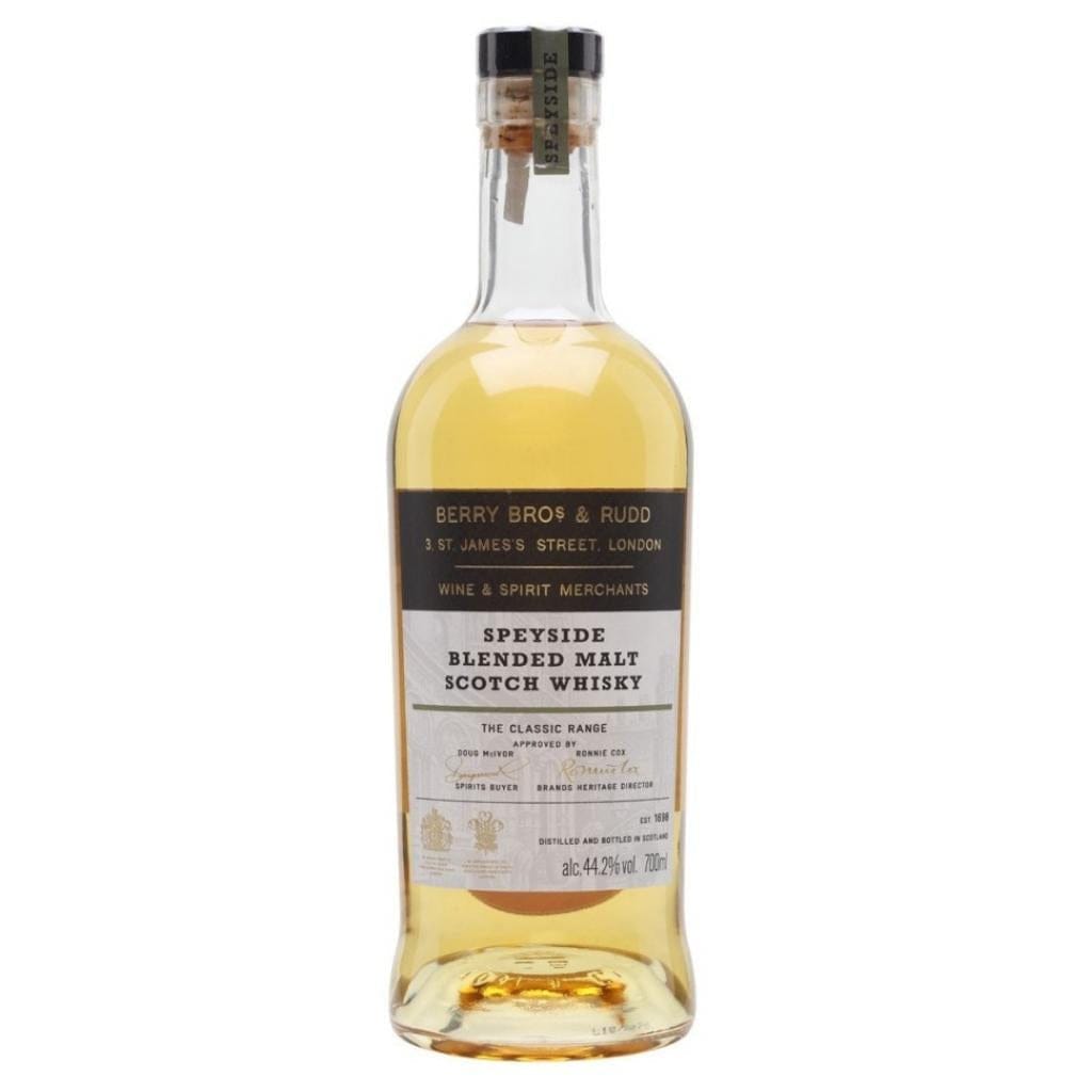 PERSONALISED BERRY BROS & RUDD BB & R SPEYSIDE BLENDED MALT SCOTCH WHISKY 44.2% 700ML