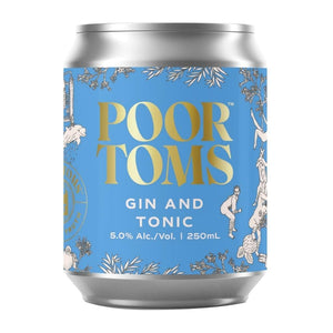 POOR TOMS GIN AND TONIC 24pack 250ML