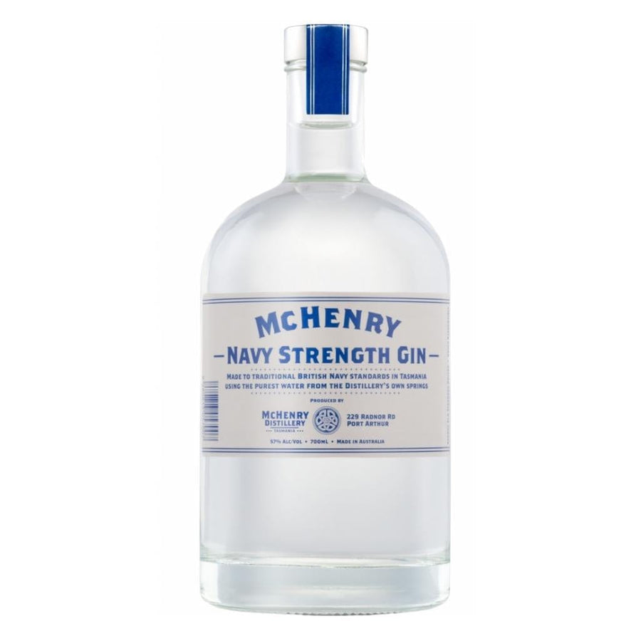 PERSONALISED  MCHENRY DISTILLERY NAVY STRENGTH GIN 50% 700ML