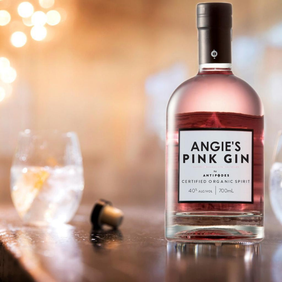 Personalised Antipodes Pink Gin 40% 700ml.