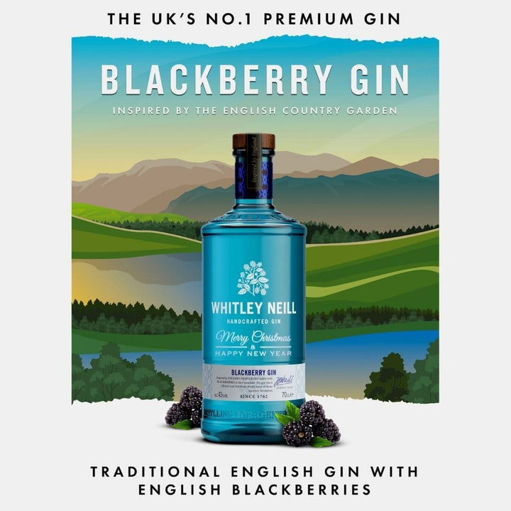 Christmas Edition Whitley Neill Blackberry Gin 43% 700ml