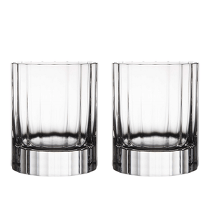 Luigi Bormioli Heavy Whisky Crystal Glasses (Bach 335 ml Double Old Fashioned) - 2 Pack
