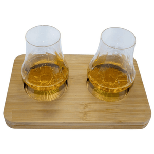 Luigi Bormioli - 2 Pack Whisky Tasting Gift Set includes Wooden Presentation Stand