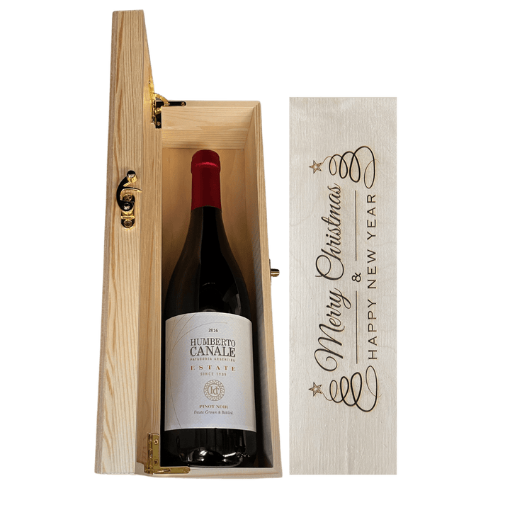 Christmas Edition Wine Box + Humberto Canale Estate Pinot Noir 750ml