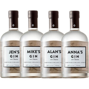 Personalised Antipodes Gin 45% 700ml.