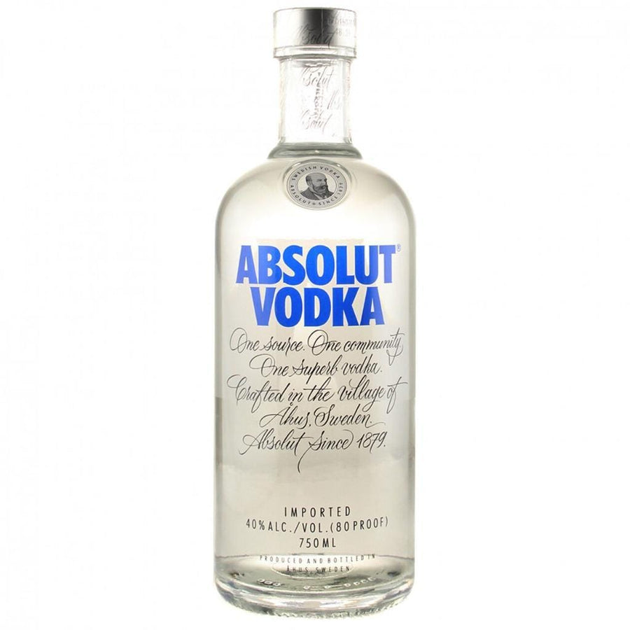 Absolut Plain Vodka 40% 750ML
