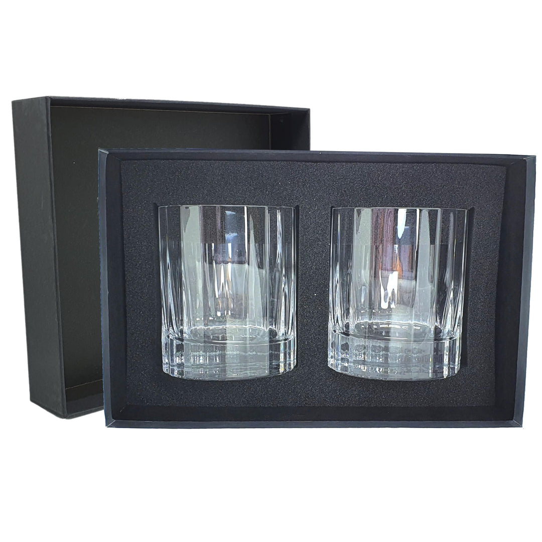 Luigi Bormioli Bach Double Old Fashioned Whisky Glass 335ml in a Presentation Box - 2 Pack