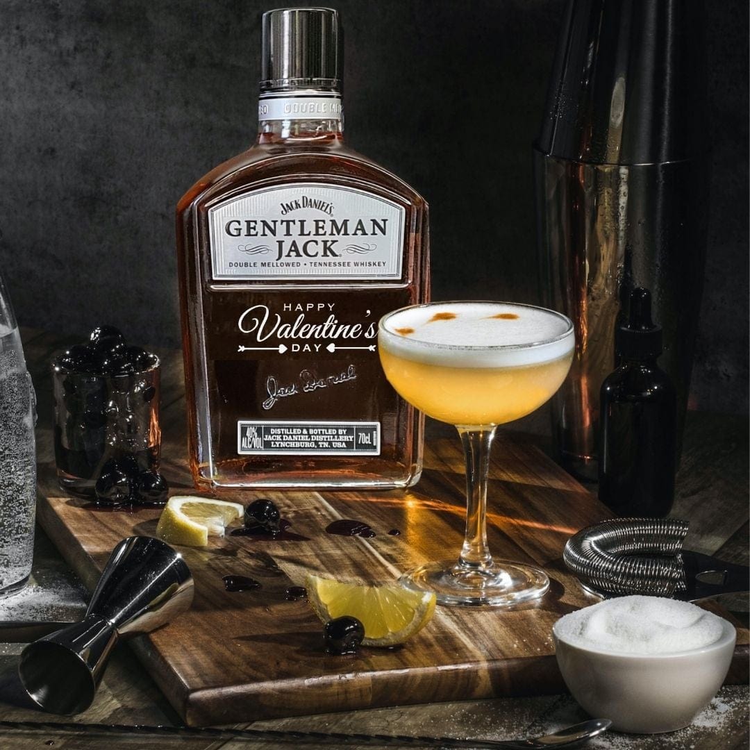 Valentine's Day Gentleman Jack 700ml 40% ABV