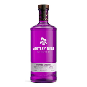 Personalised Whitley Neill Ginger and Rhubarb Gin 43% 700ml