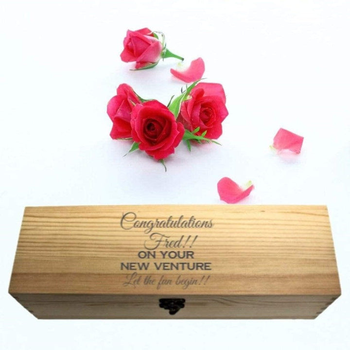 Personalised Magnum Wooden Wine Box