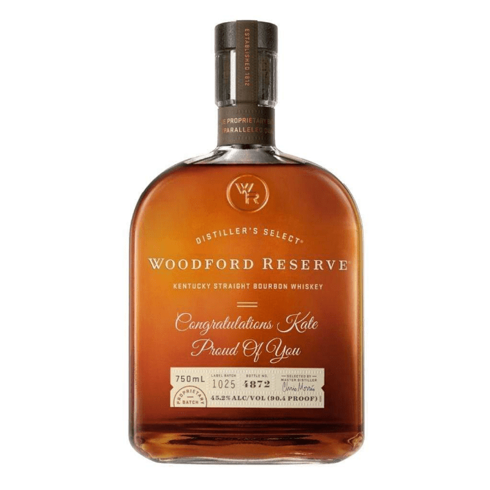 Personalised Woodford Reserve Bourbon 40% 700ml