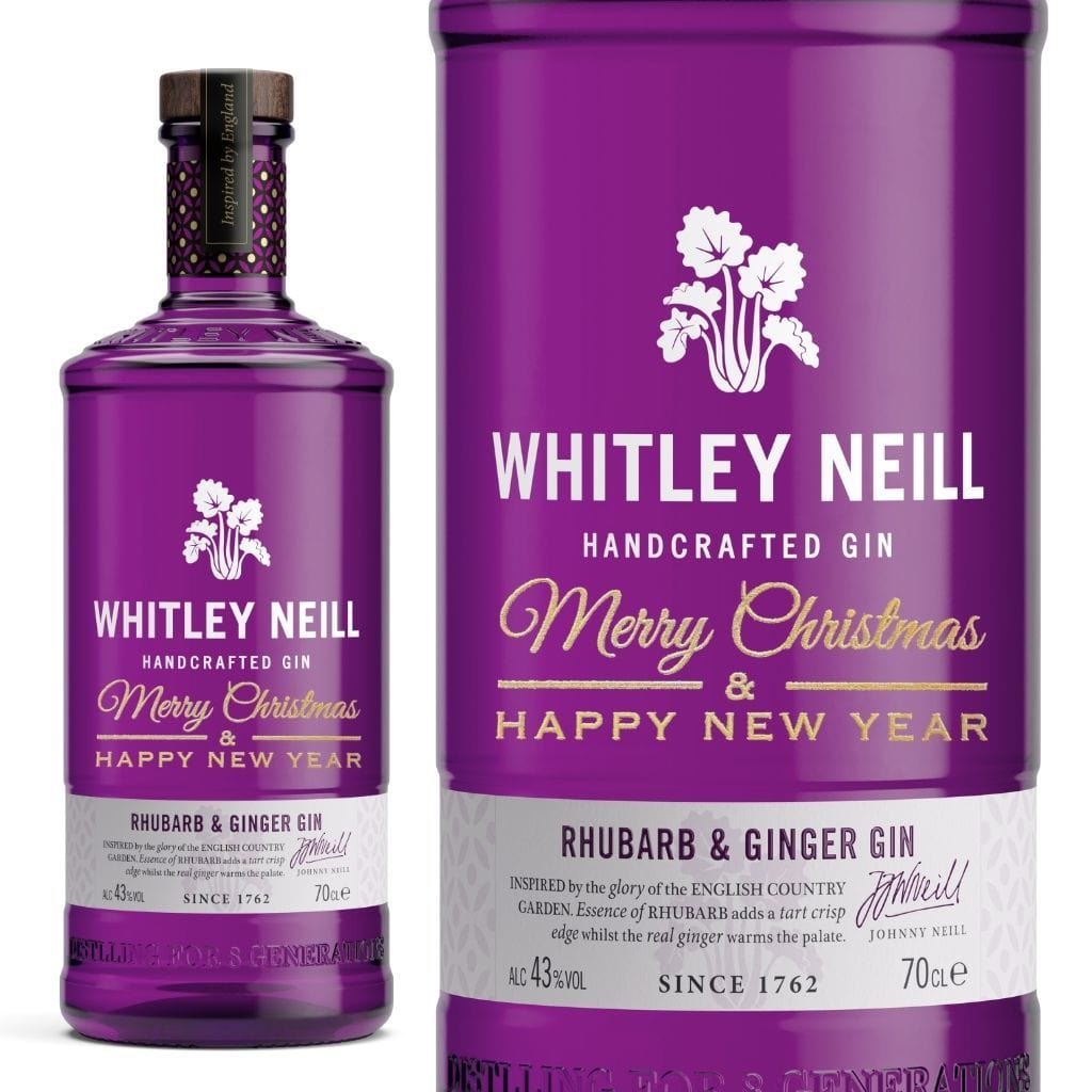 Christmas Edition Whitley Neill Ginger and Rhubarb Gin 43% 700ml