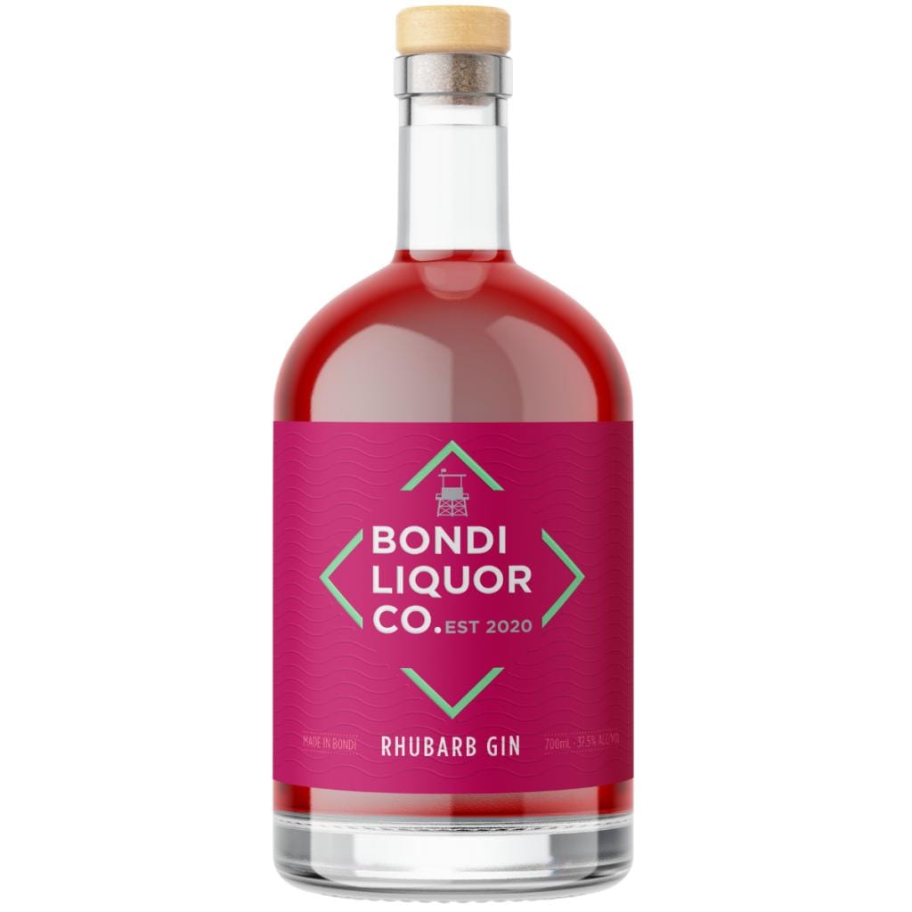 PERSONALISED BONDI LIQUOR CO RHUBARB GIN 37.5% 700ML