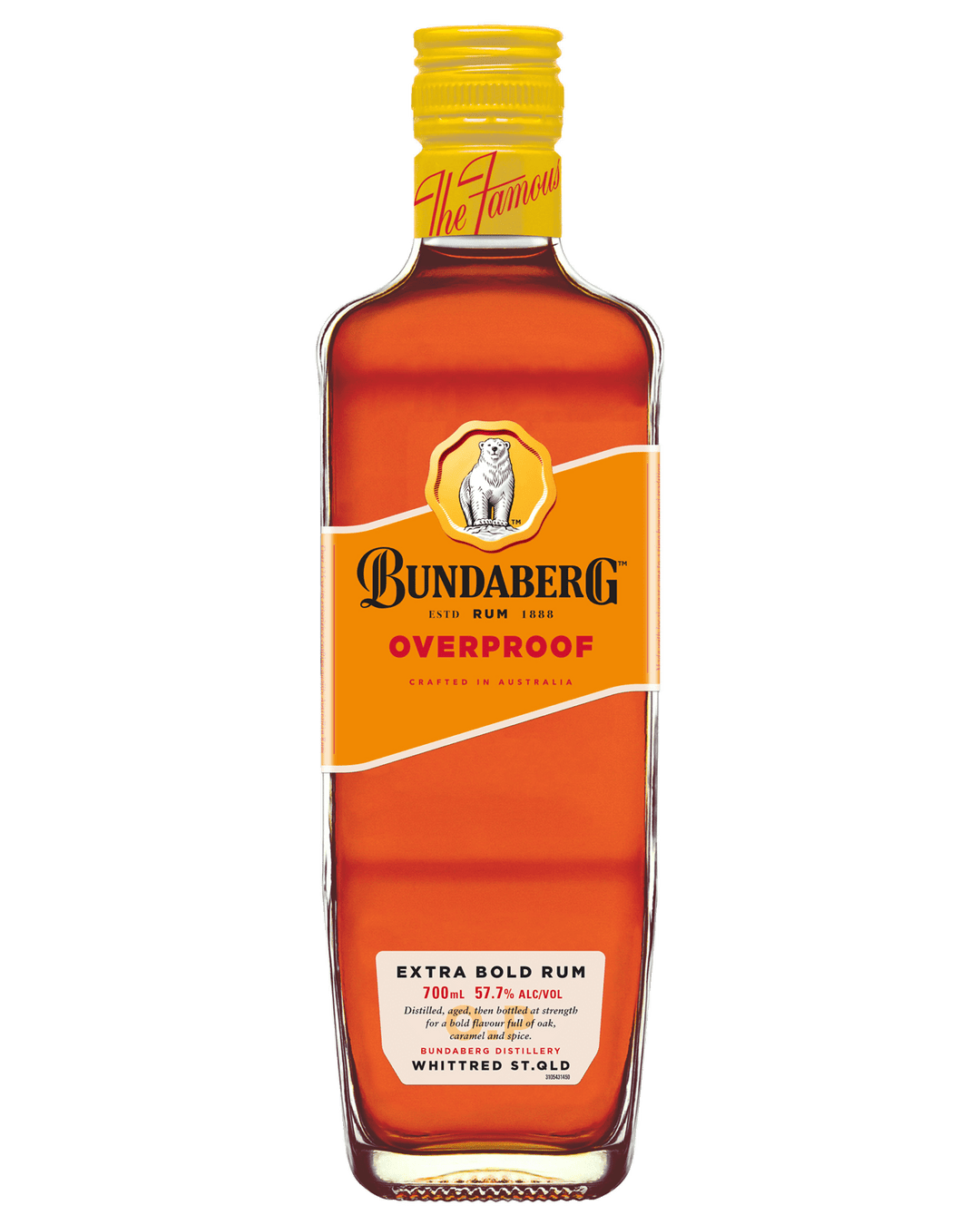 PERSONALISED BUNDABERG RUM OP 57.7% 700ML