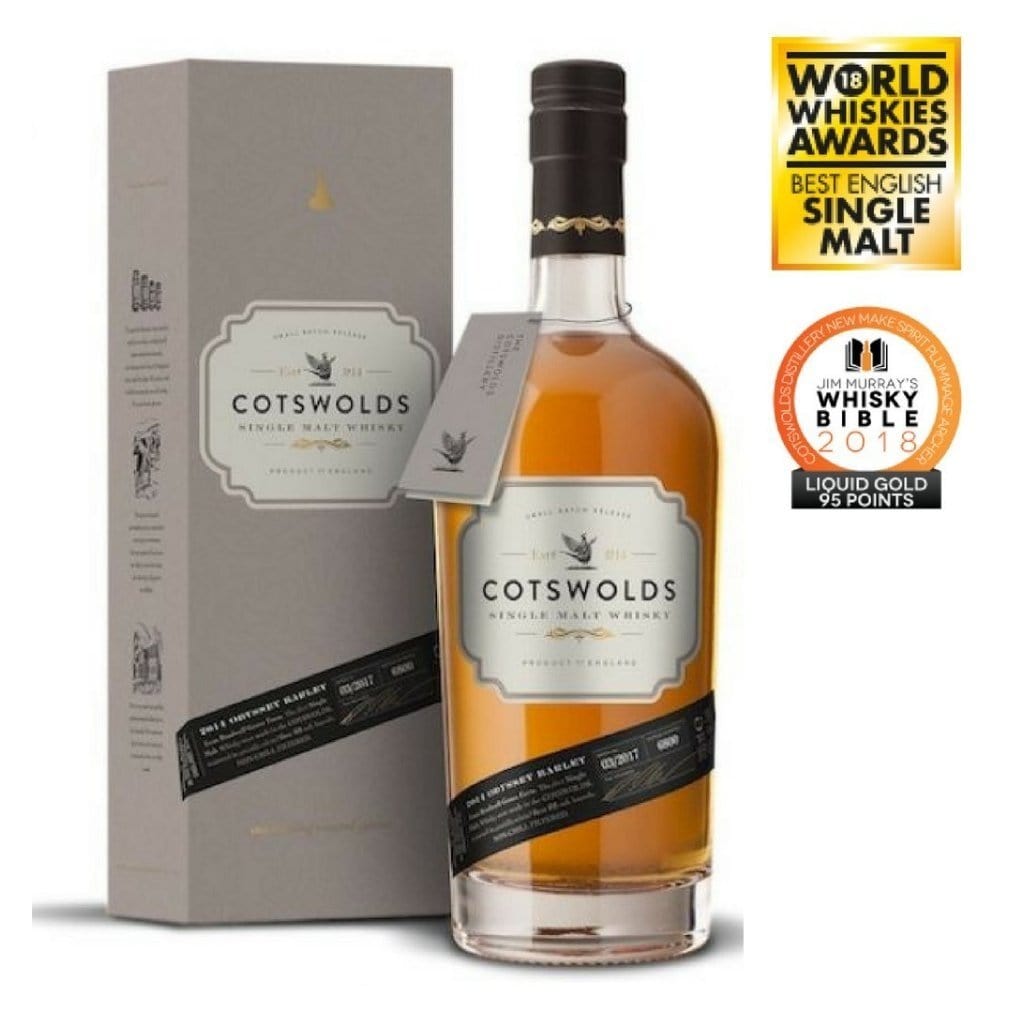 Cotswolds Single Malt Whisky Gift Box (includes 2 Glencairn Glasses)