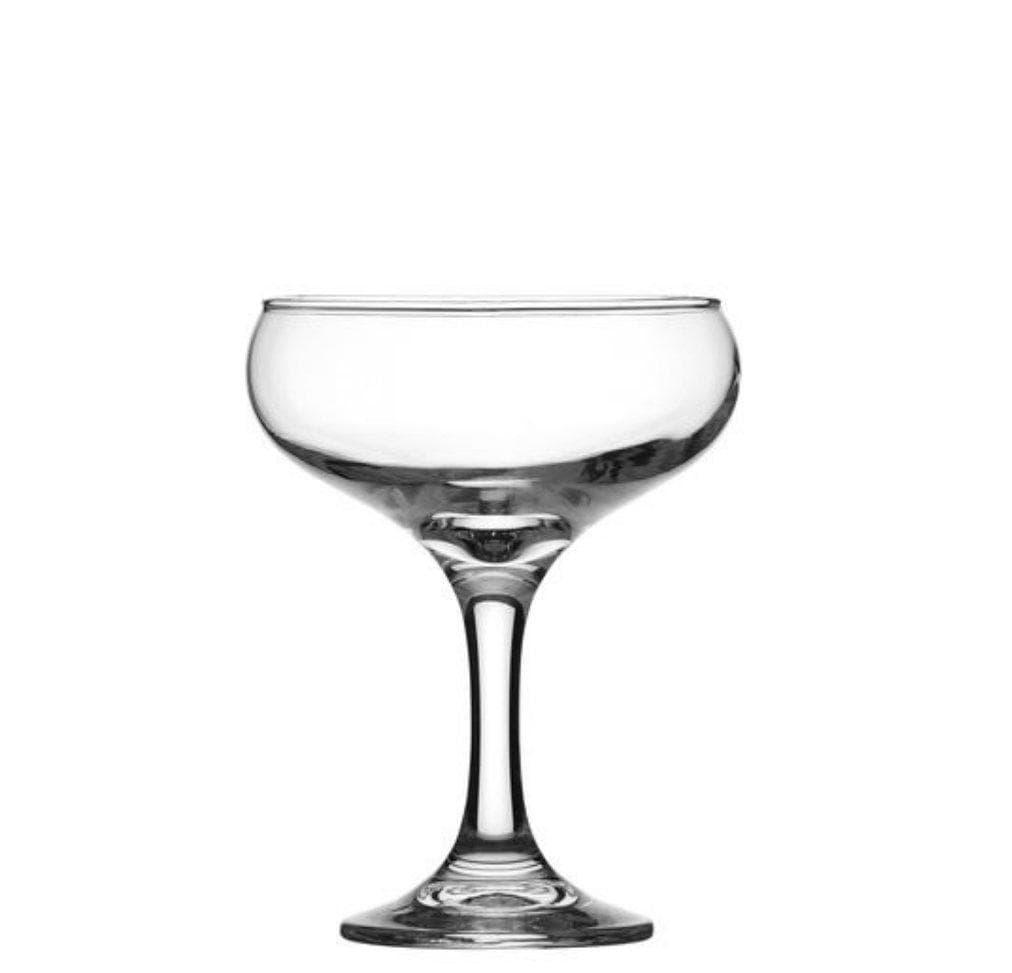 Crown Glassware Crysta III Champagne Saucer Cocktail & Martini Specialty Glasses 295ml - 12 Pack