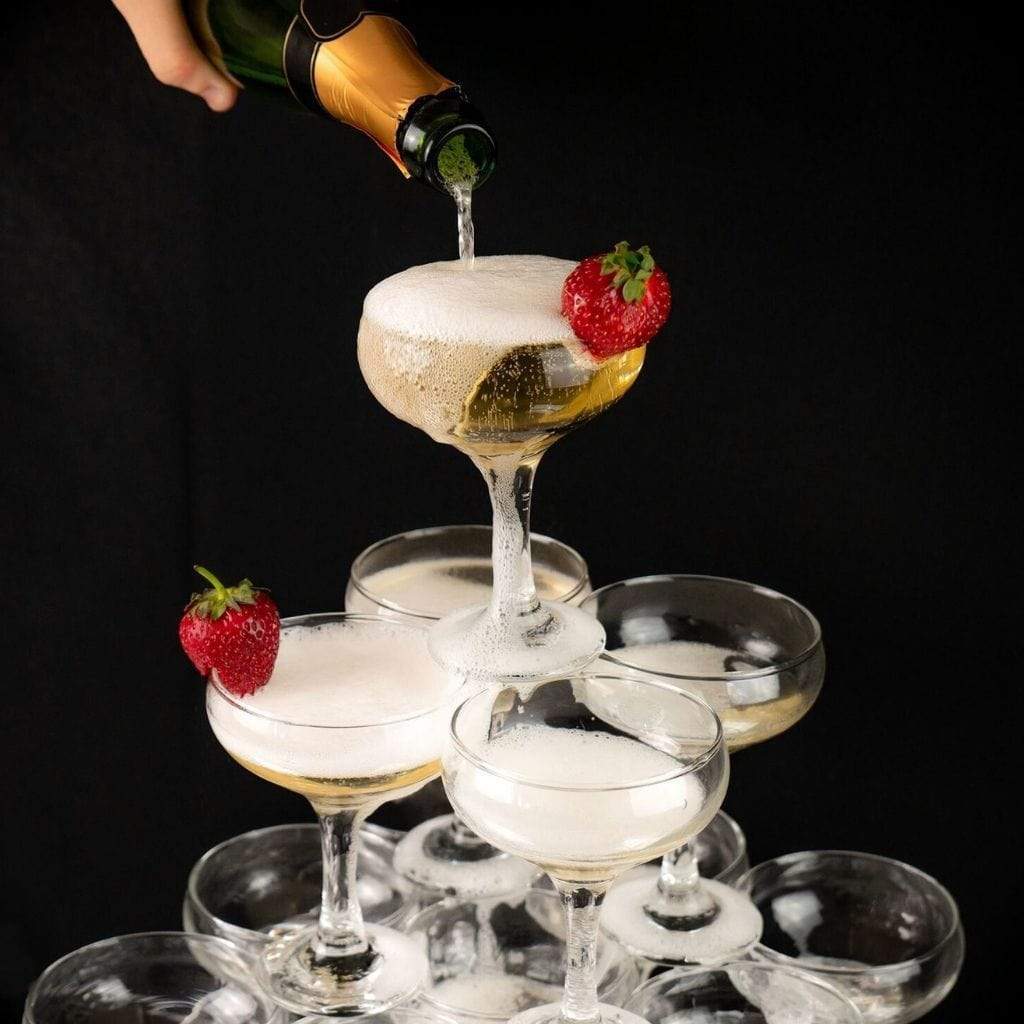 Crown Glassware Crysta III Champagne Saucer Cocktail & Martini Specialty Glasses 295ml - 12 Pack