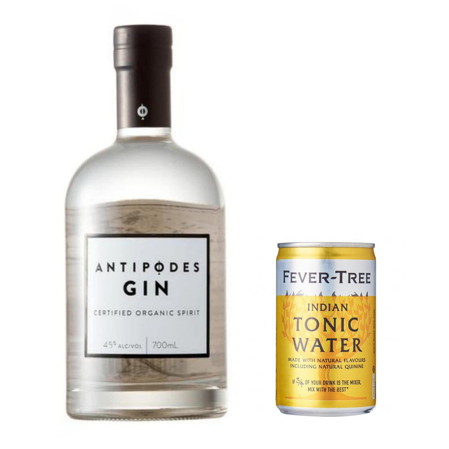 Antipodes Organic Gin 700 ml Includes Fever Tree Tonic 150ml