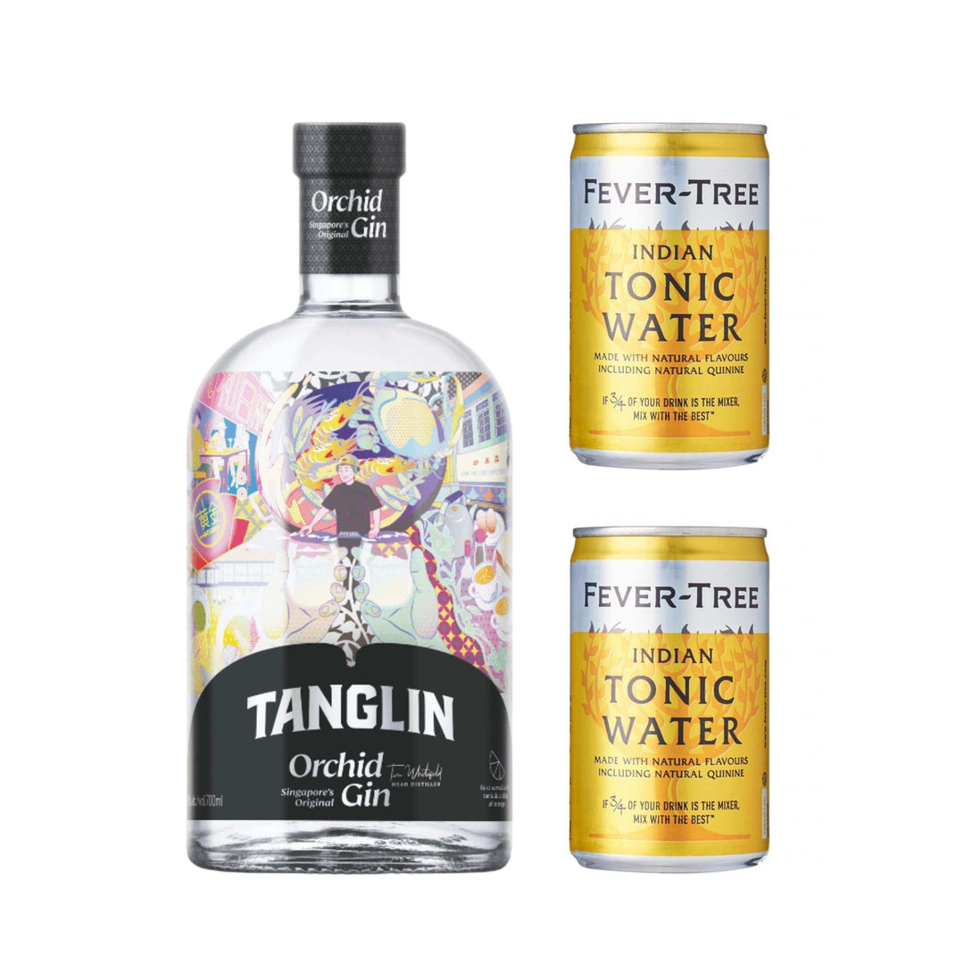 Tanglin Orchid Gin 700 ml Includes Free TWO Fever Tree Tonic 150ml