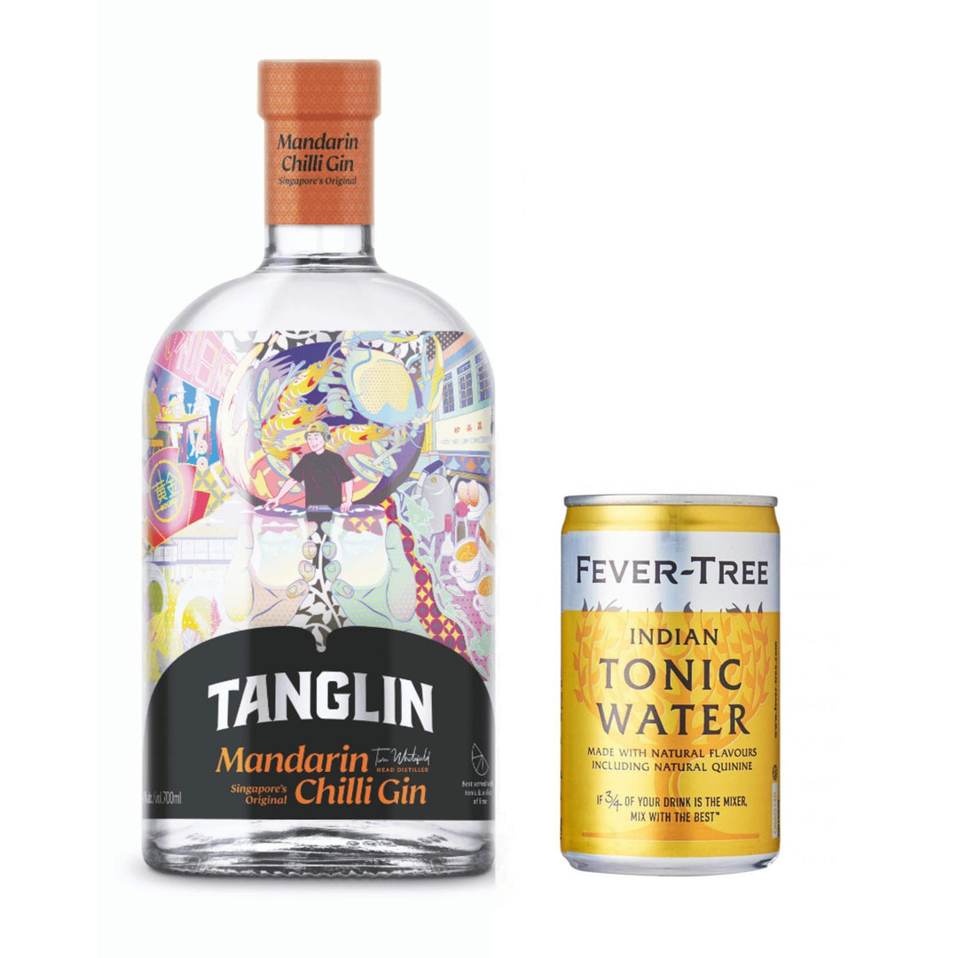 Tanglin Mandarin Chilli Gin 700 ml Includes ONE Fever Tree Tonic 150ml