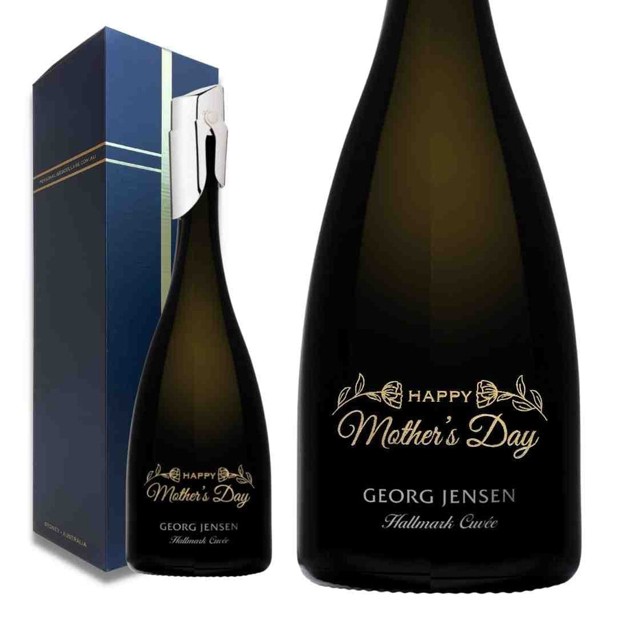 Mother's Day Georg Jensen Hallmark Cuvee Gift Hamper- Includes 2 Champagne Flutes and Gift Boxed