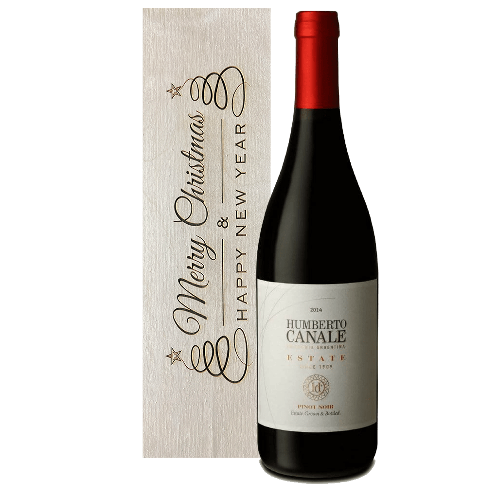 Christmas Edition Wine Box + Humberto Canale Estate Pinot Noir 750ml
