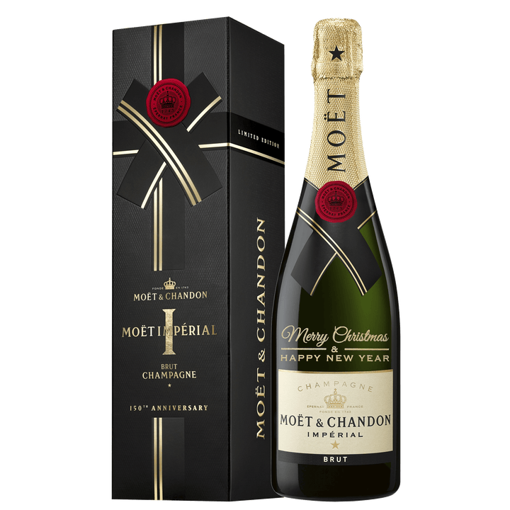 Christmas Edition Moet & Chandon Brut Imperial Champagne NV 750ml - Gift Boxed