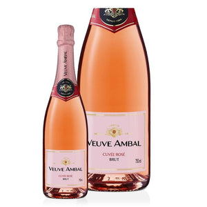 Personalised Veuve Ambal Vin Mousseux Rosé Brut NV 12% 750ml
