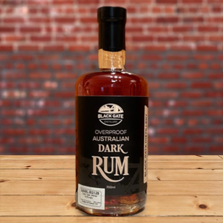 Personalised Black Gate Overproof Dark Rum 51% 700ML