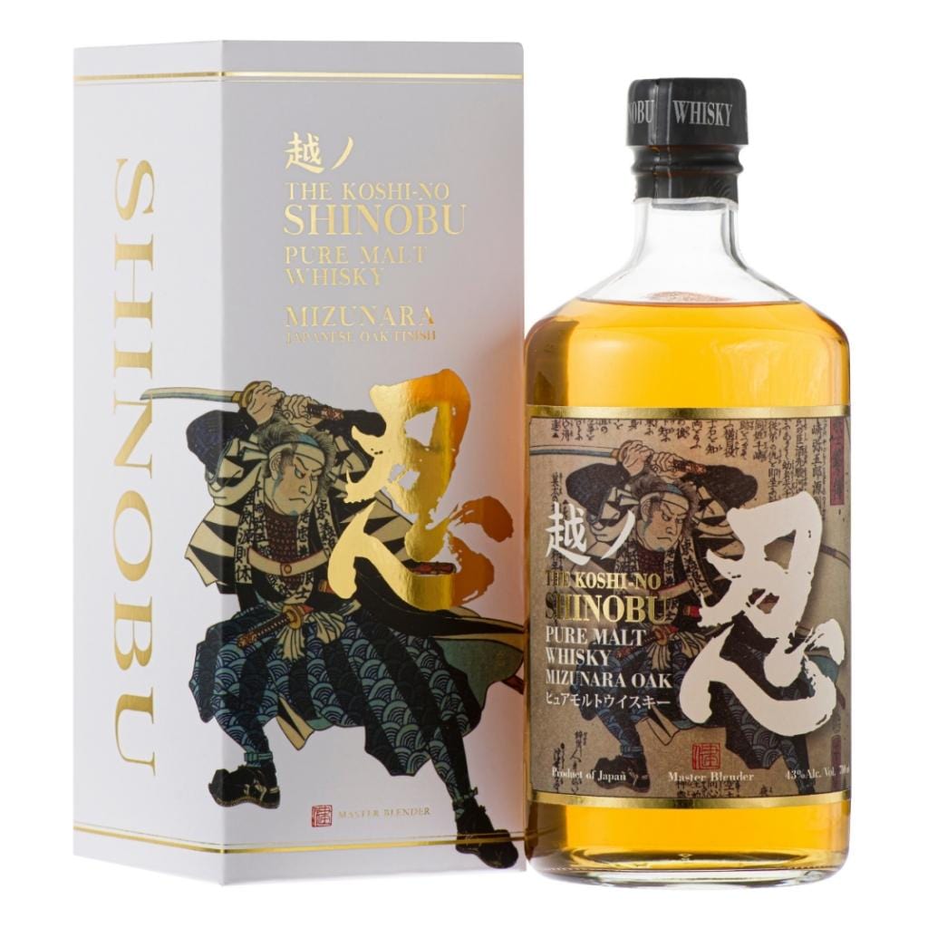 PERSONALISED THE SHINOBU KOSHI-NO PURE MALT MIZUNARA OAK 43% 700ML