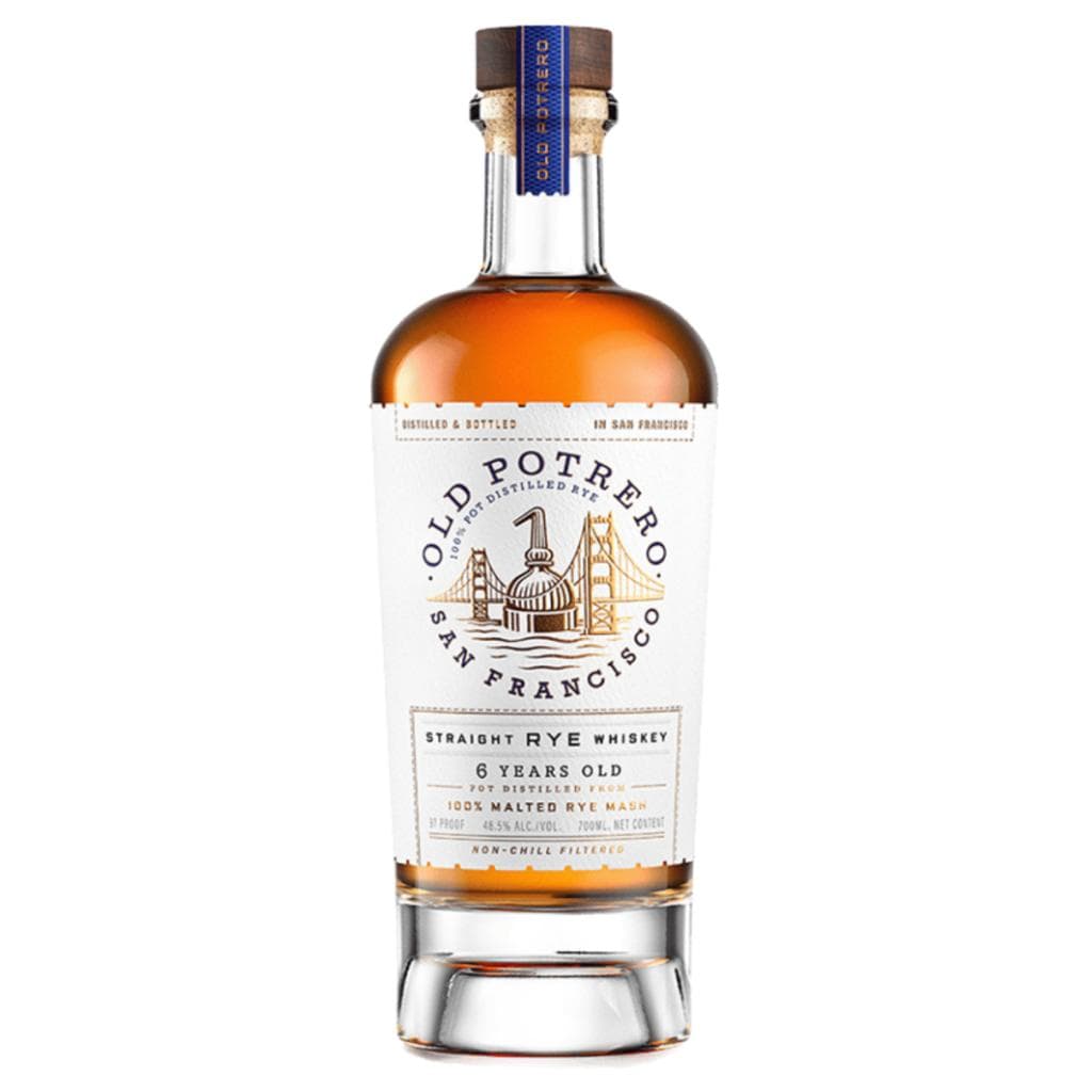 OLD POTRERO RYE WHISKEY 48.5% 750ML