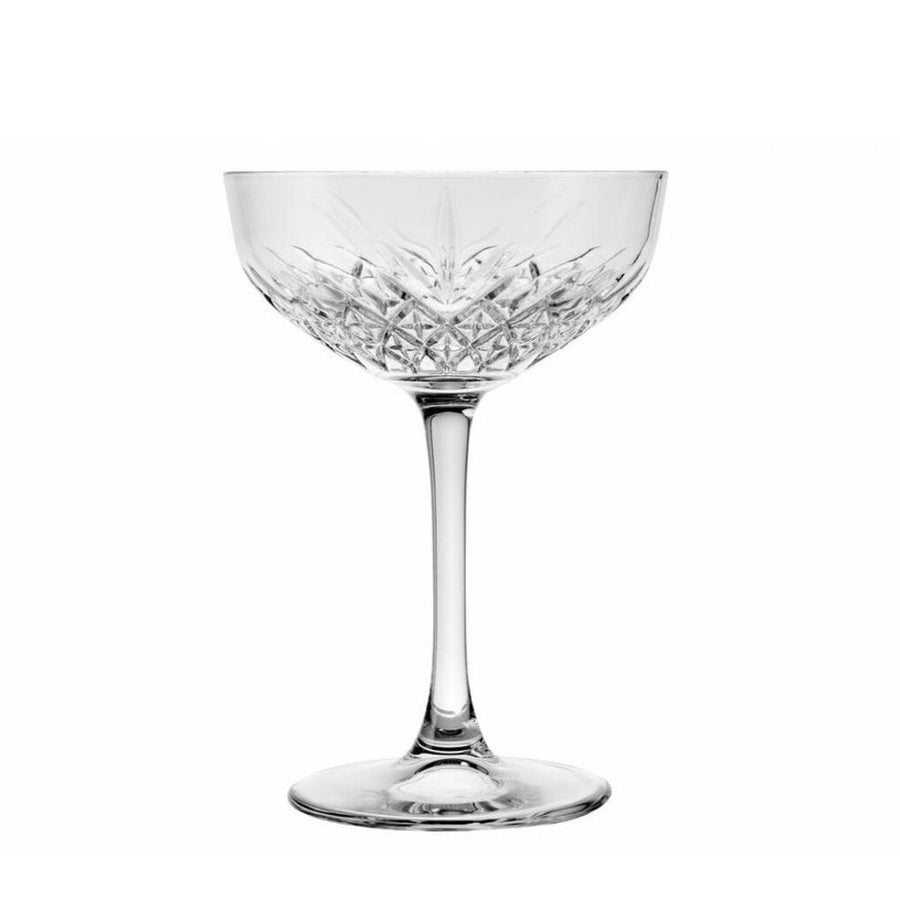 Pasabahce Timeless Champagne Saucer Glassware 270ml  - 12 Pack