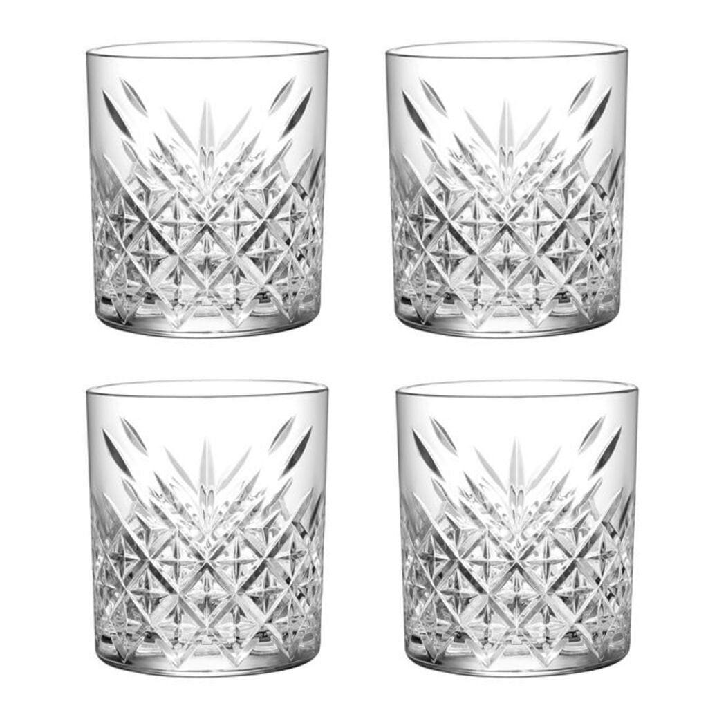 Pasabahce Timeless Double Old Fashioned Whisky Glassware 355ml - 4 Pack