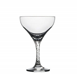 Pasabahce Twist Champagne Saucer Cocktail & Martini Glass - 12 Pack