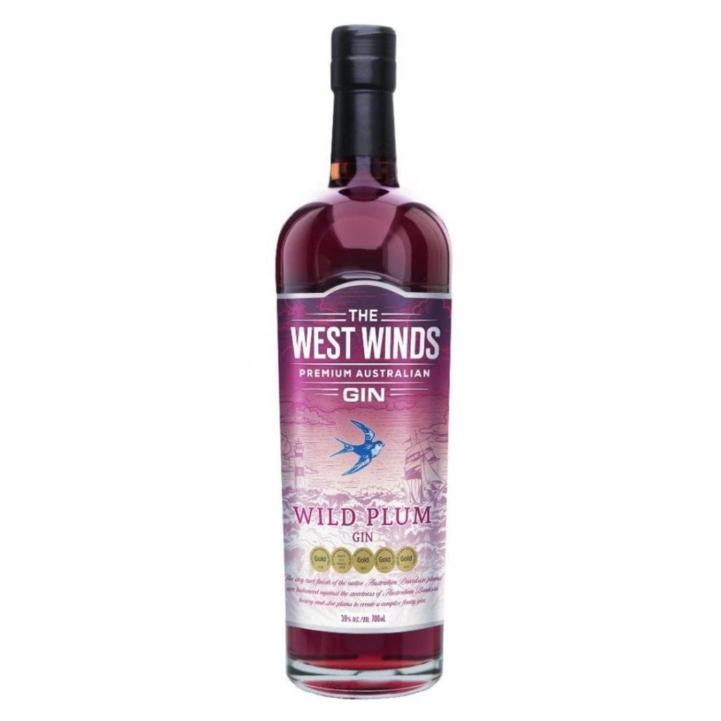 PERSONALISED THE WEST WINDS GIN WILD PLUM 39% 700ML