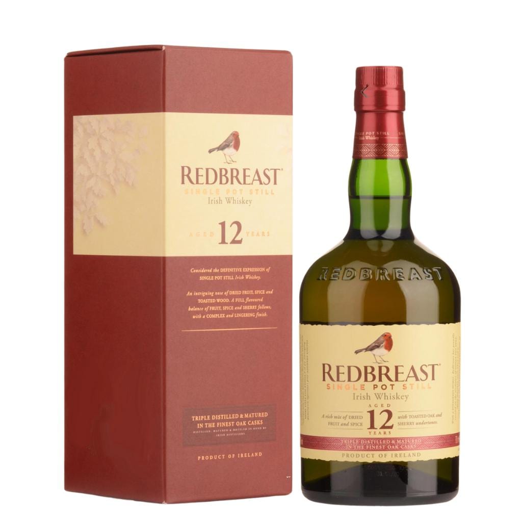 PERSONALISED REDBREAST 12 YEAR OLD SINGLE POT IRISH WHISKEY 700ML