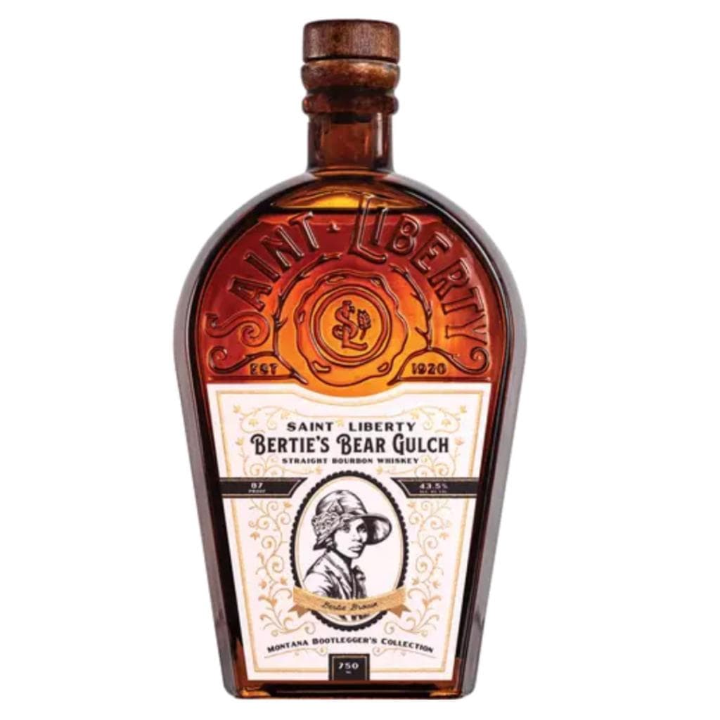 SAINT LIBERTY BERTIE'S BEAR GULCH STRAIGHT BOURBON WHISKEY 43.5% 750ML