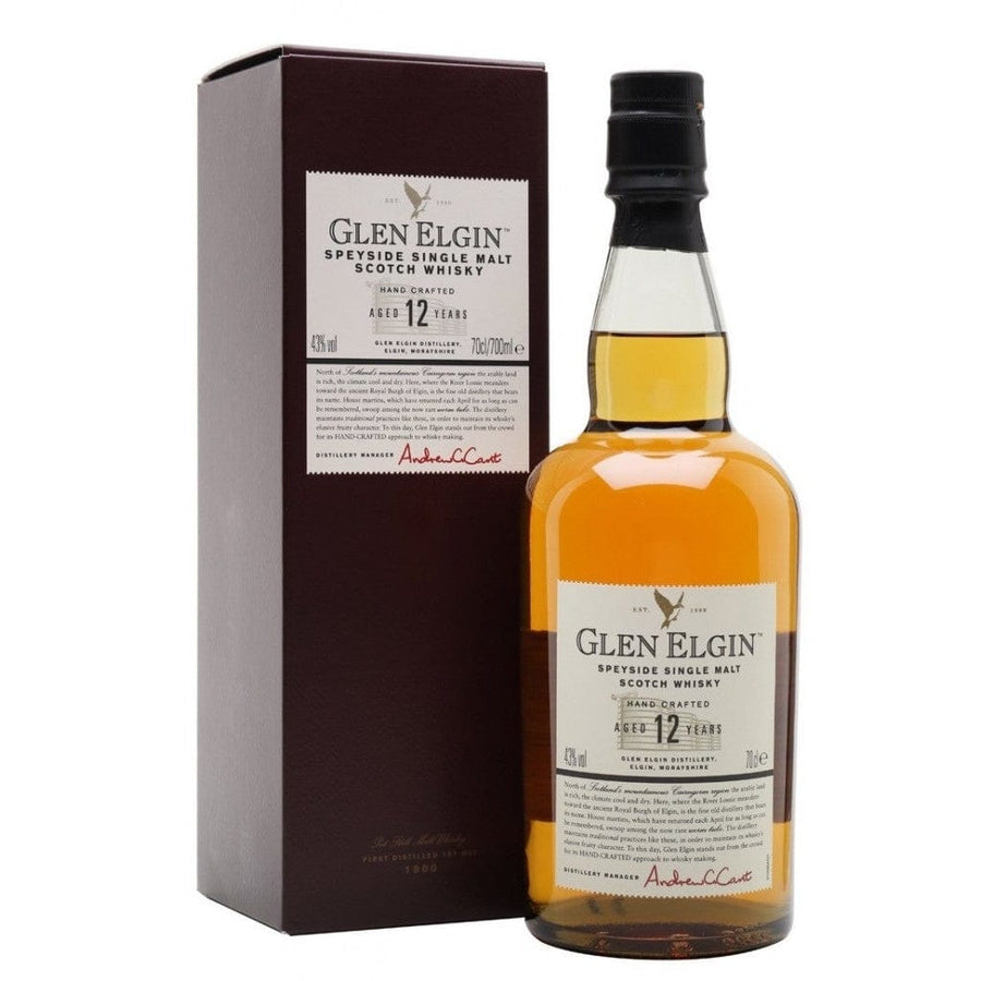 Glen Elgin 12 Year Old Single Malt Scotch Whisky 43% 700ML